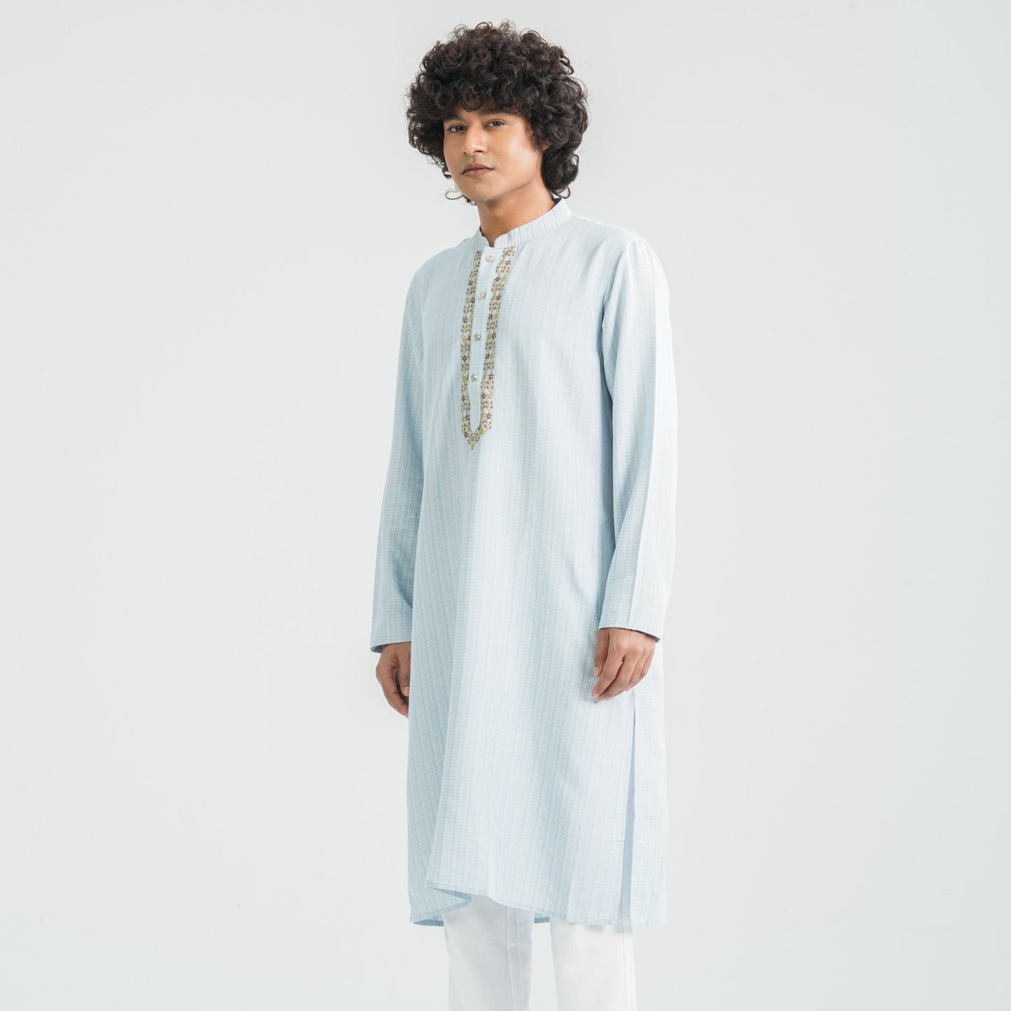 Men's Sky Blended Panjabi