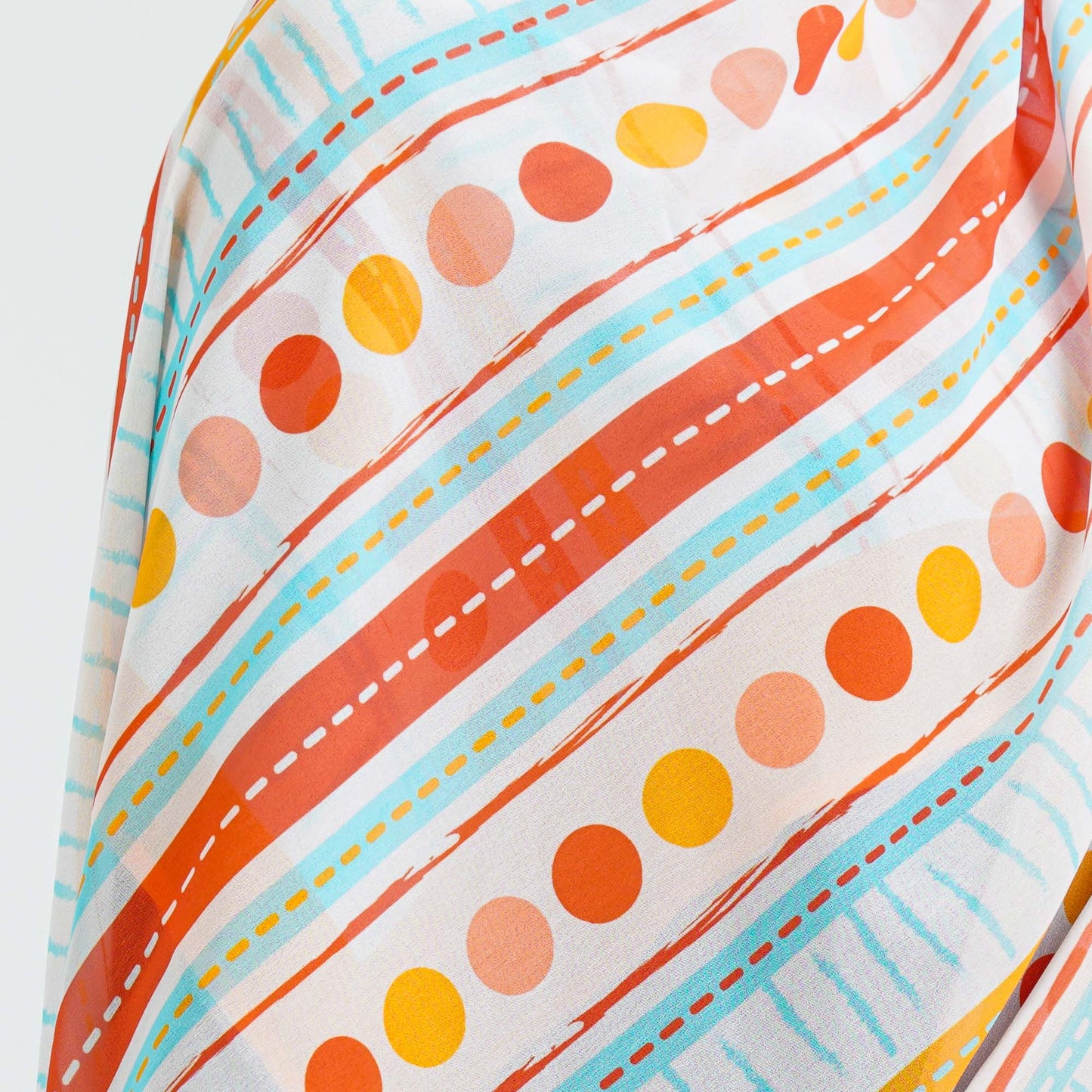 Women’s Orange Georgette Scarf