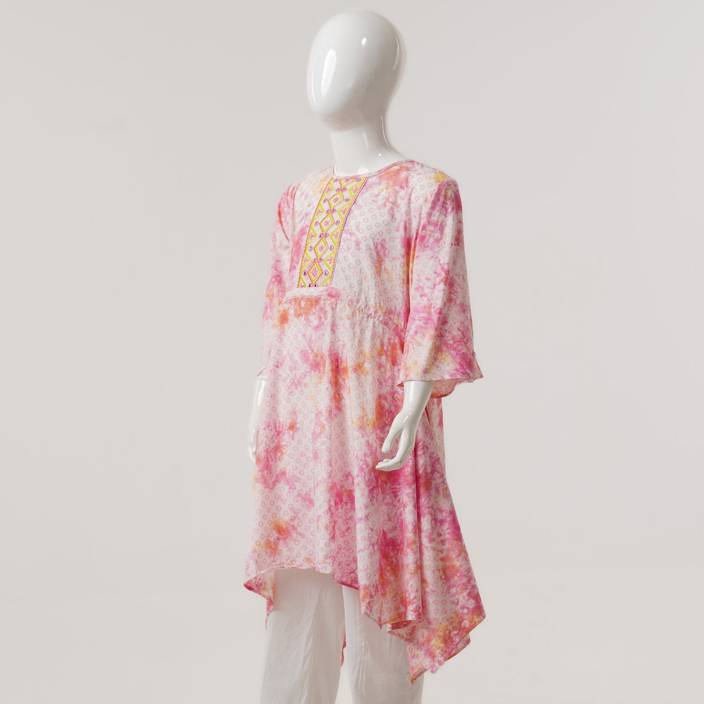 Teen Girls Pink Tie Dye Tunic