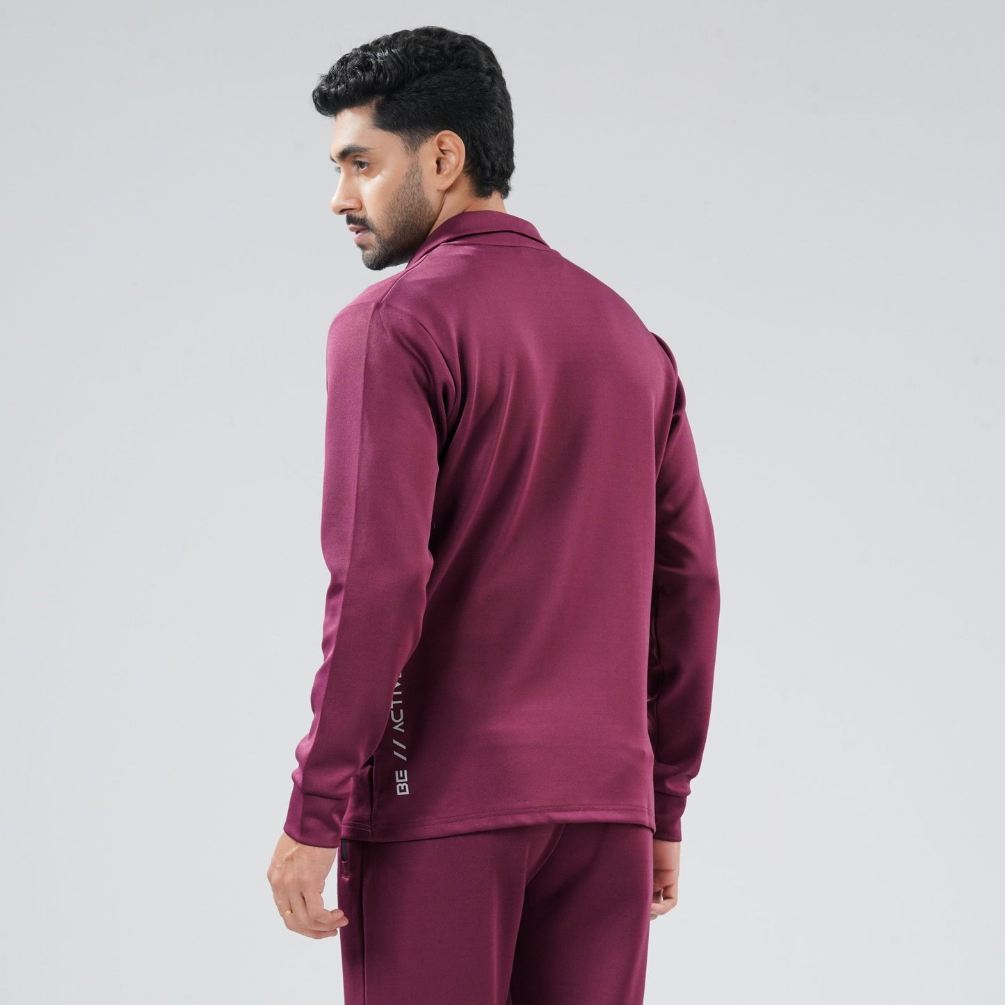 Mens Maroon Sweat Shirt