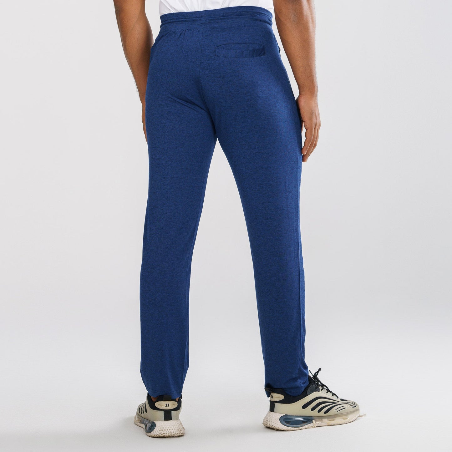 Mens Navy Melange Joggers