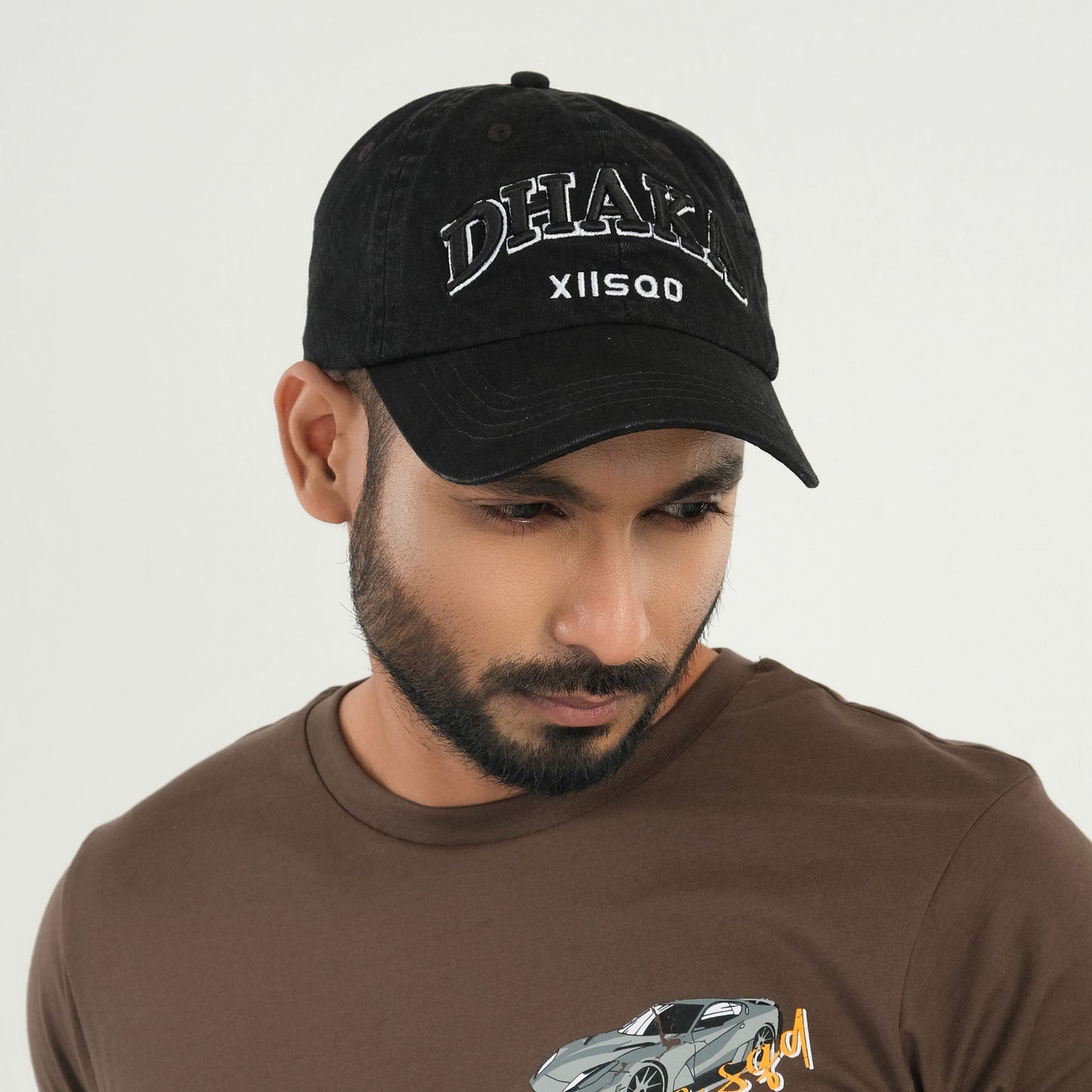MENS CAP-GREY DENIM