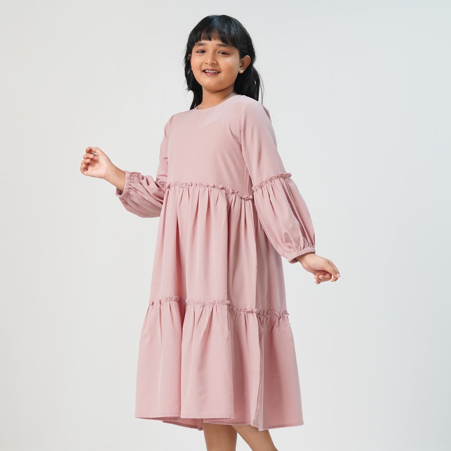 Girls Dusty Pink Dress