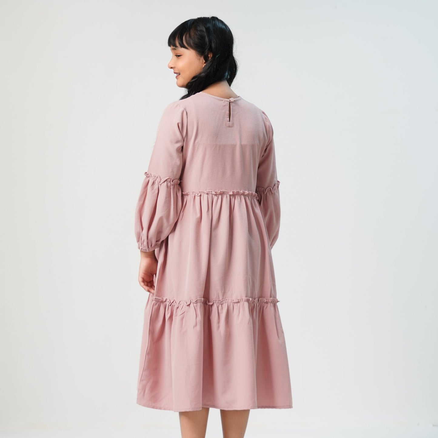Girls Dusty Pink Dress