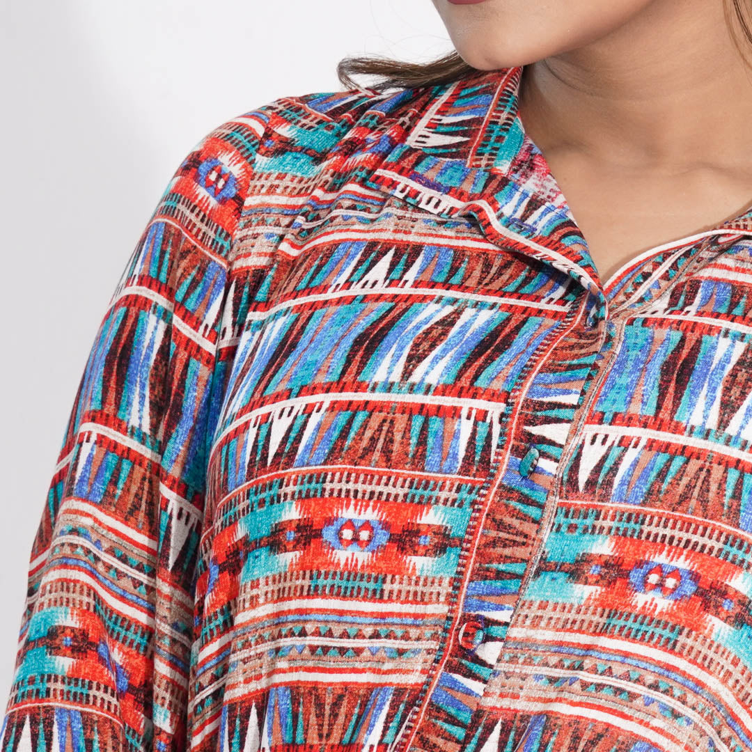 Women Orange Printed Dress
