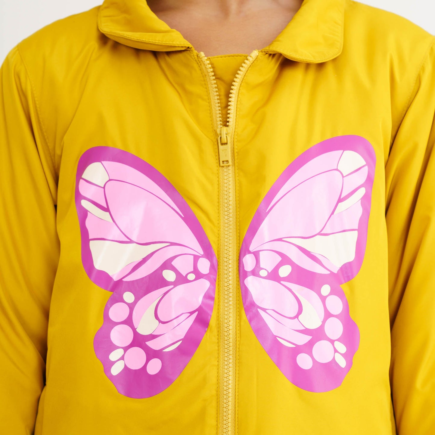 Baby Girls' Mustard Quilted Jacket