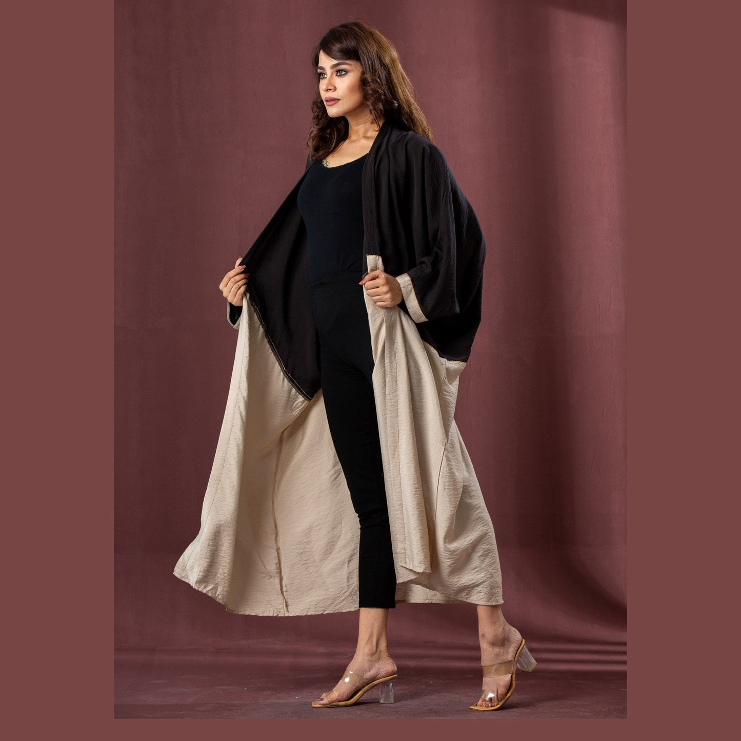 LADIES SHRUG-BLACK