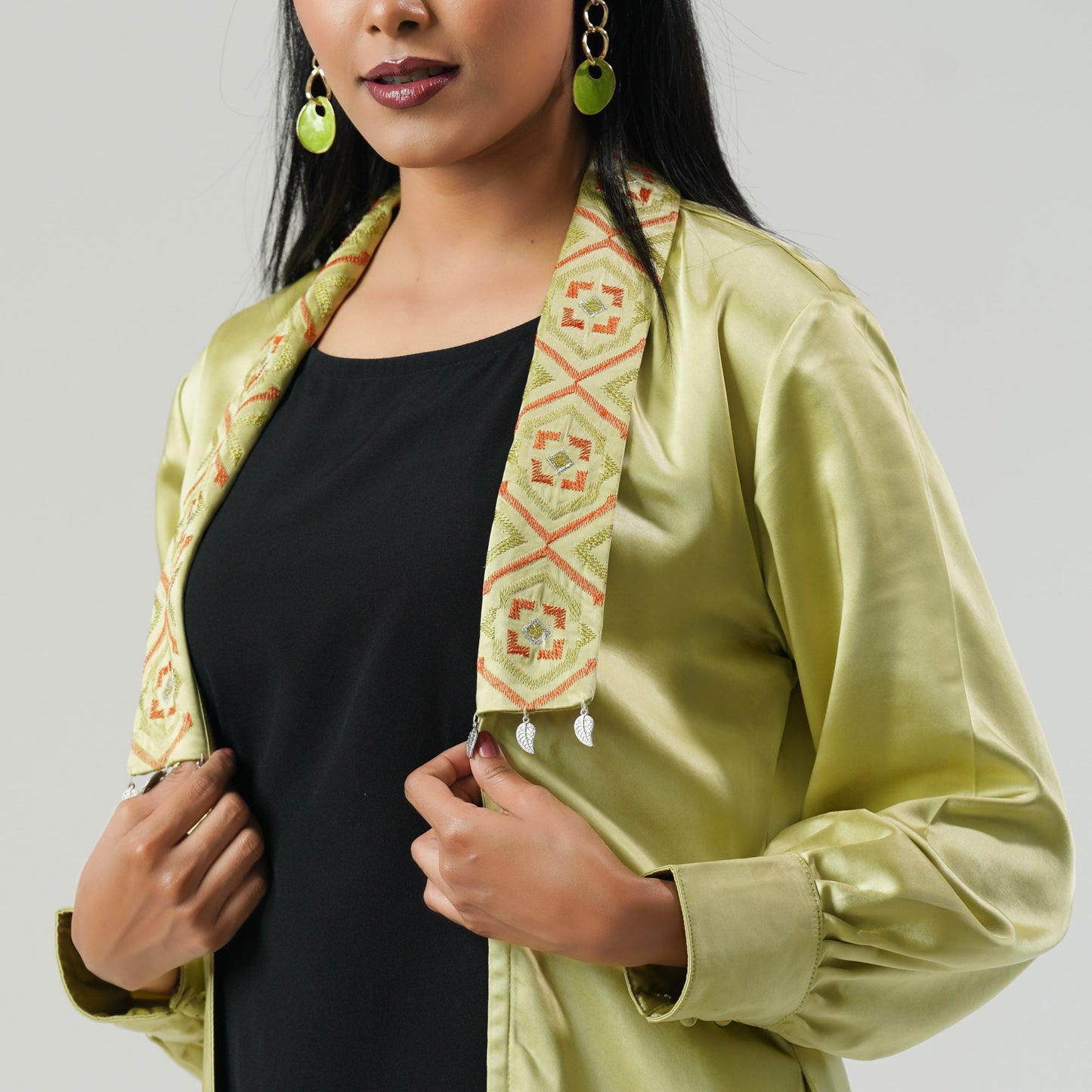 Womens Light Yellow Shrug
