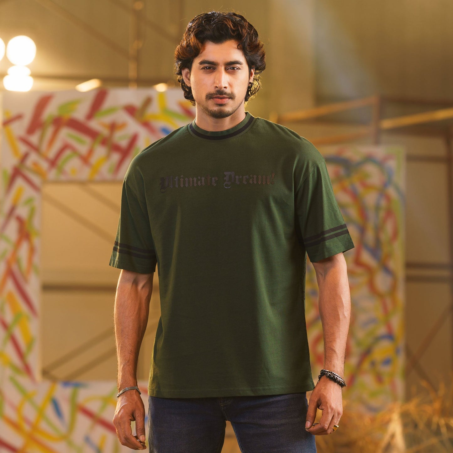 Men's Green Oversize T-Shirt