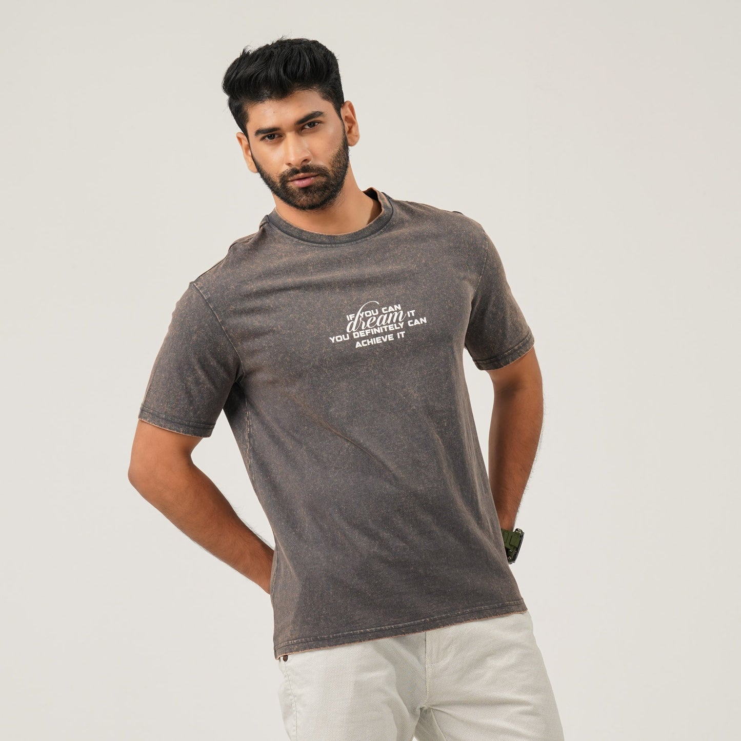 Men Oversize T-Shirt Gray