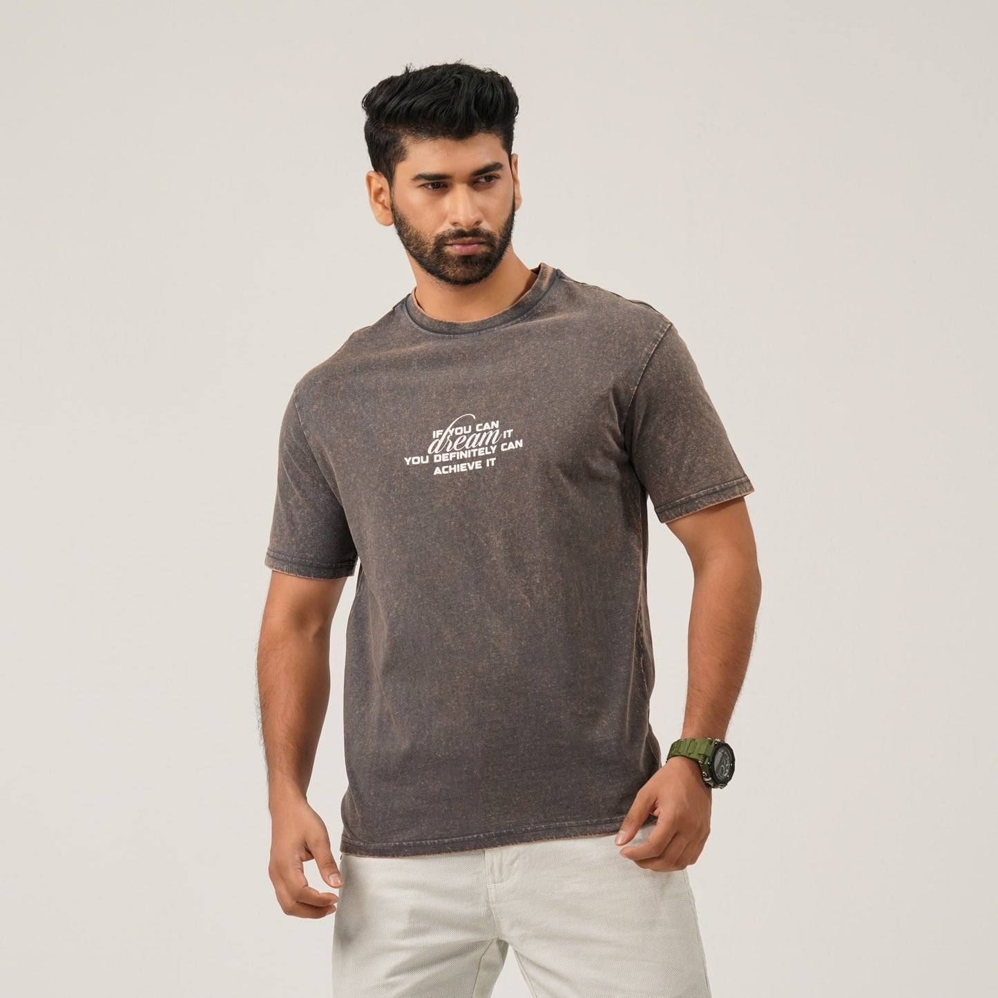 Men Oversize T-Shirt Gray