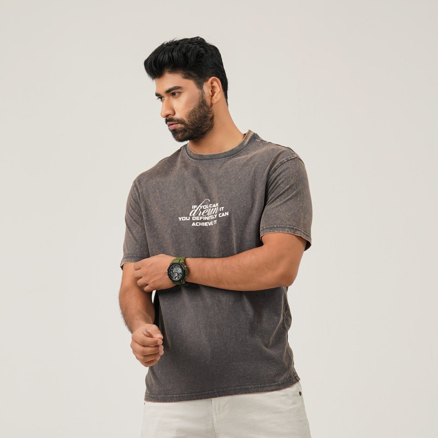 Men Oversize T-Shirt Gray