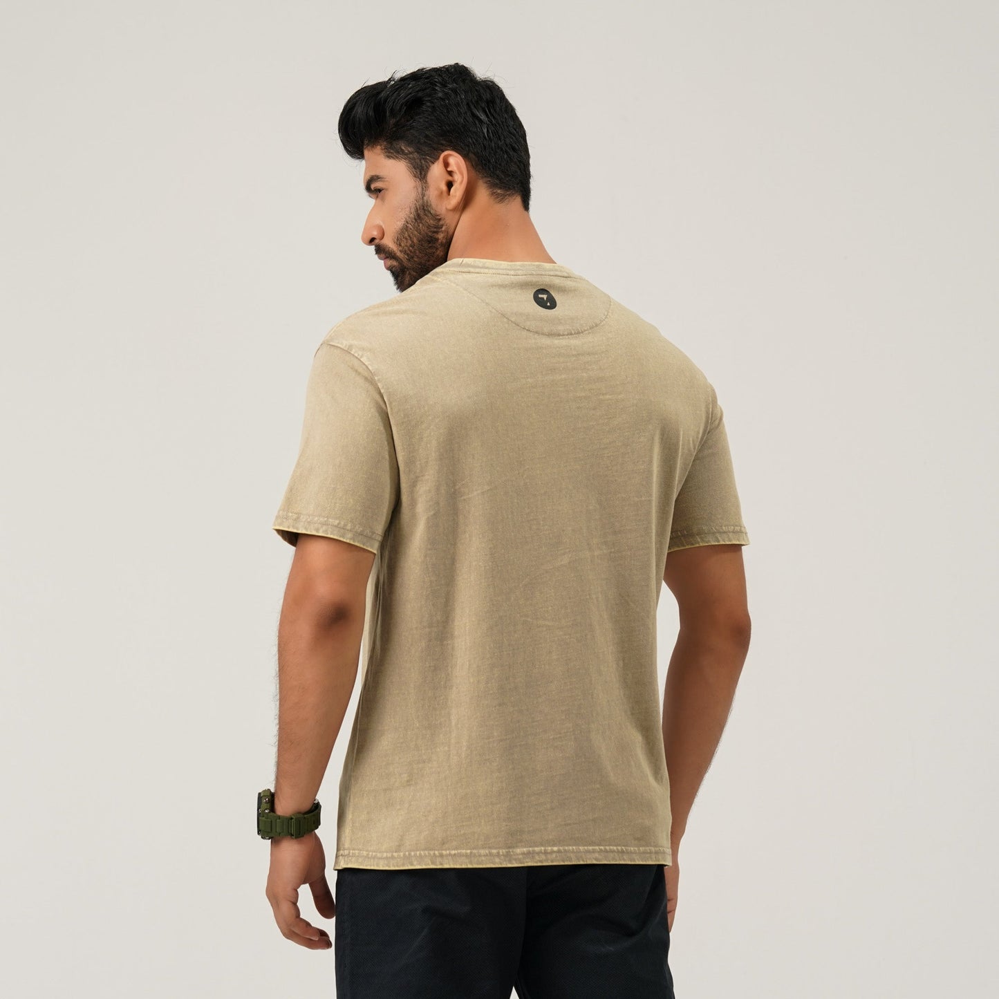 Men Oversize T-Shirt Beige