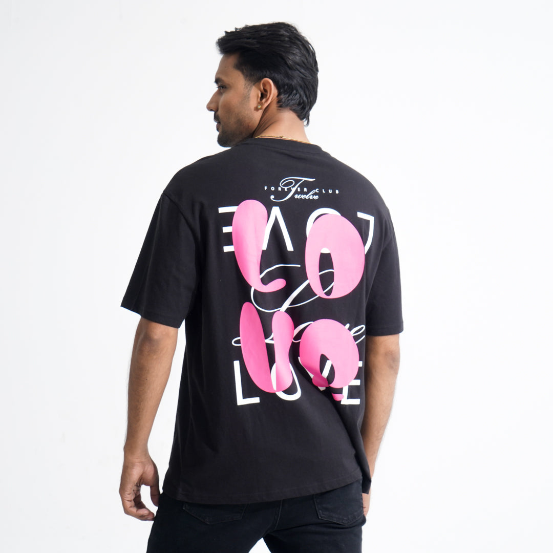 Mens Black Oversized T-Shirt