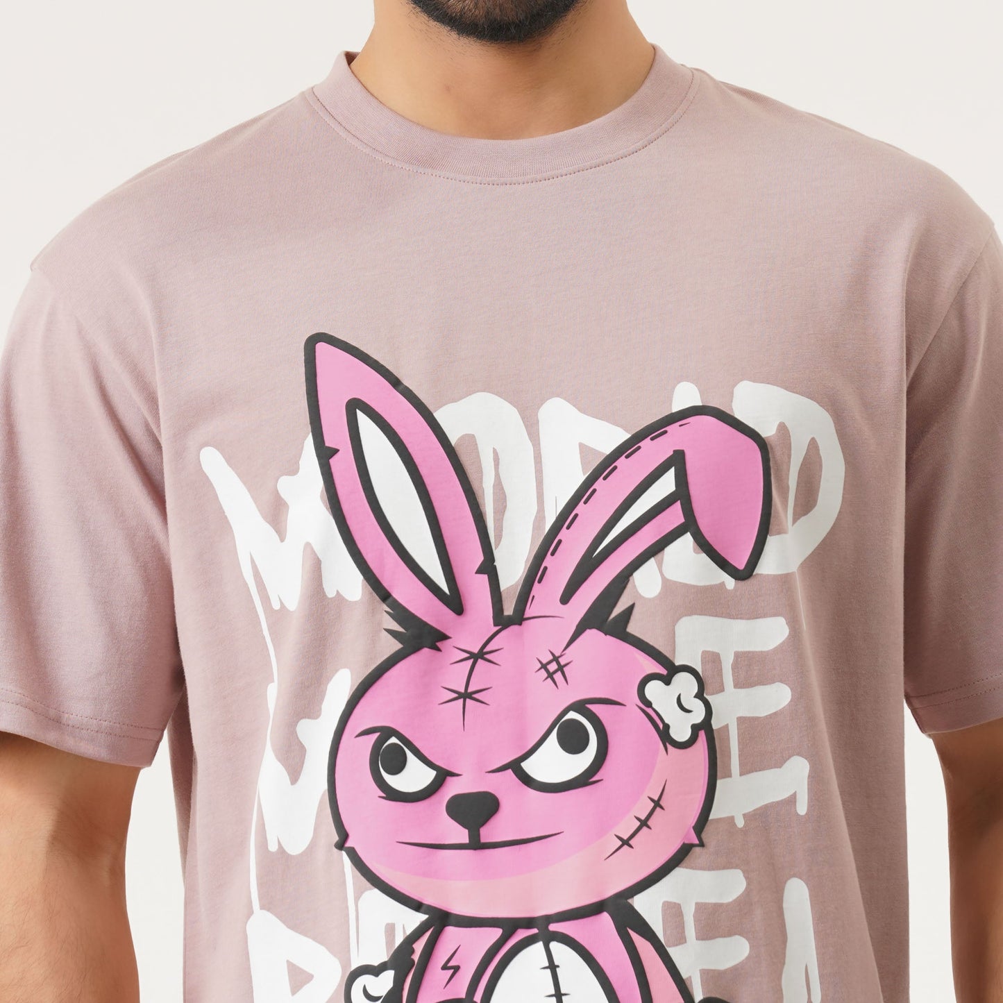 Mens Oversize Dust Pink T-Shirt