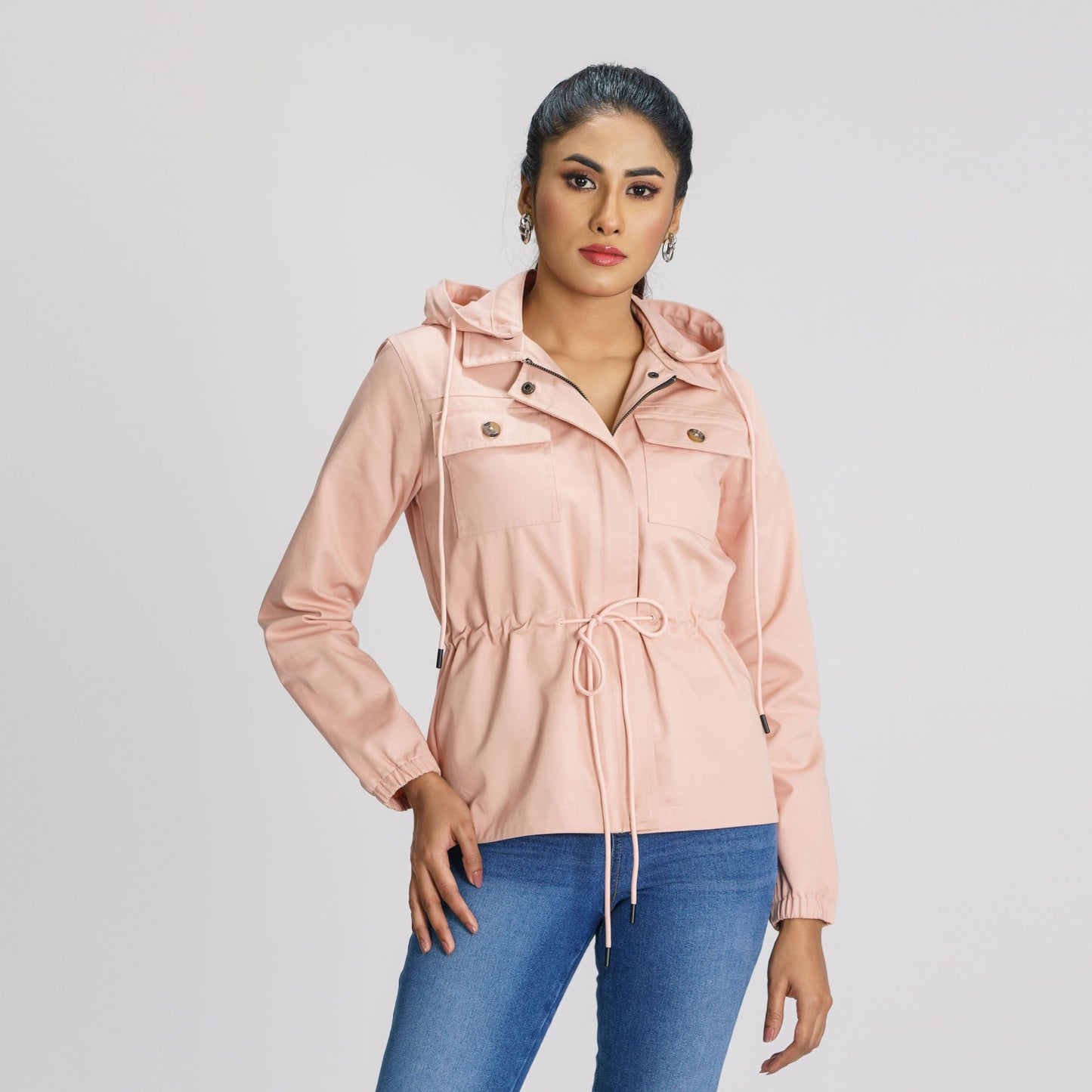 Women’s Rose Peach Twill Jacket