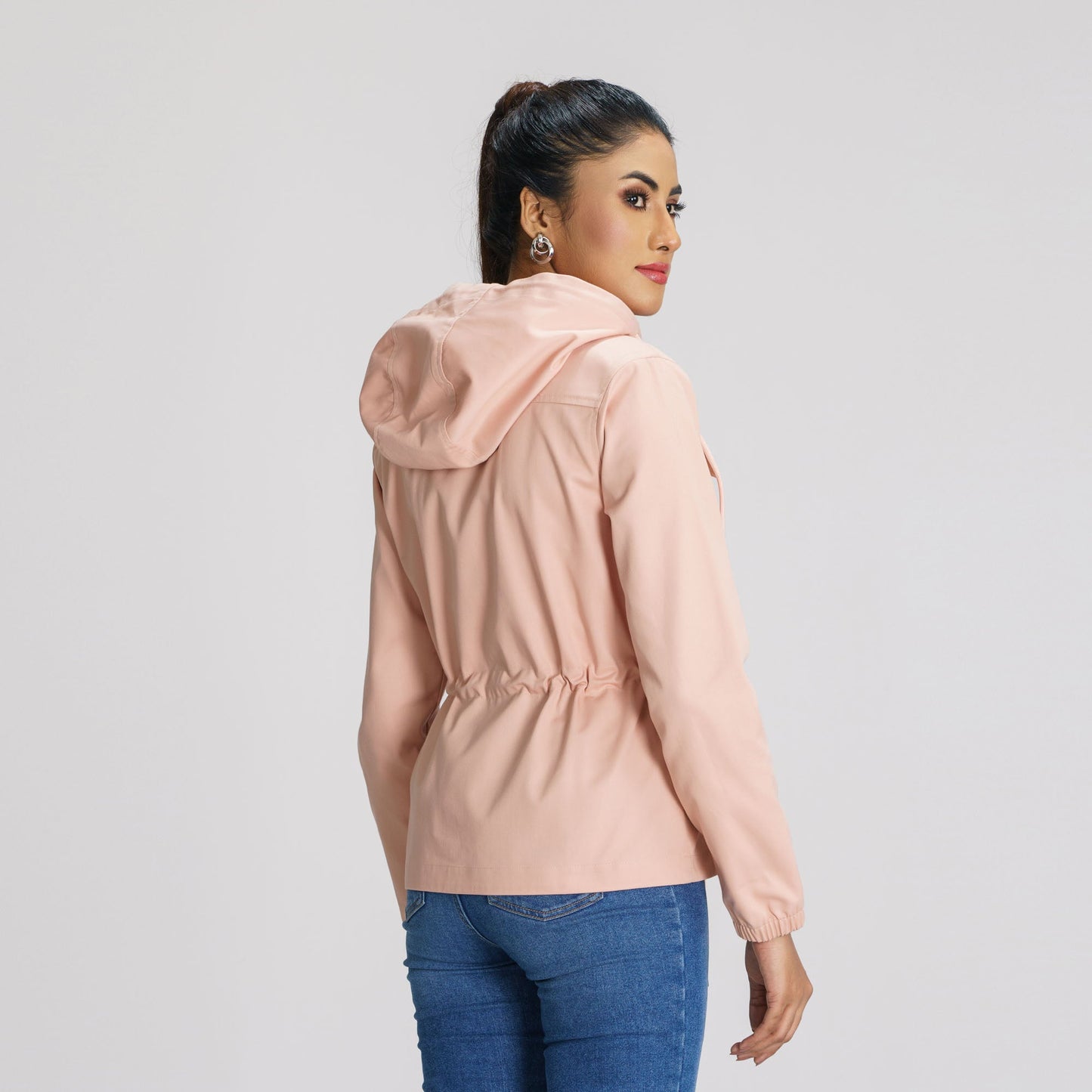 Women’s Rose Peach Twill Jacket