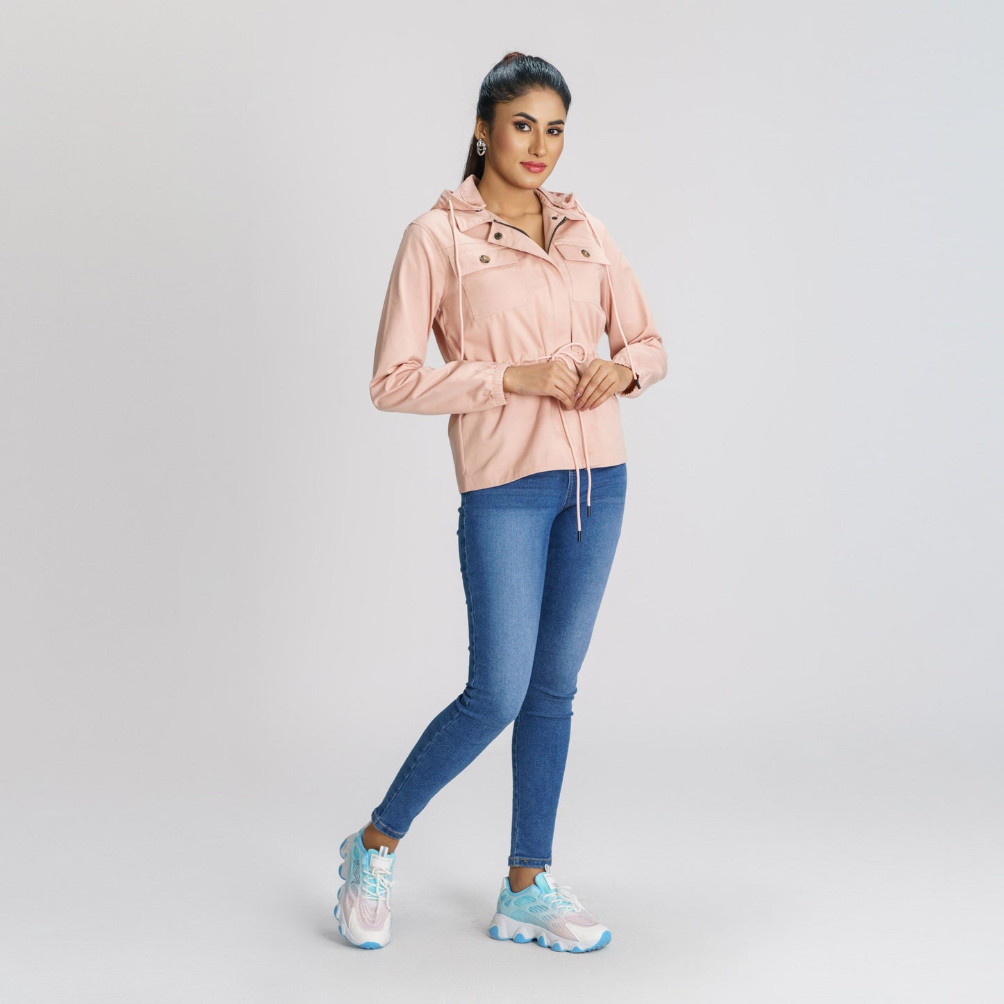 Women’s Rose Peach Twill Jacket