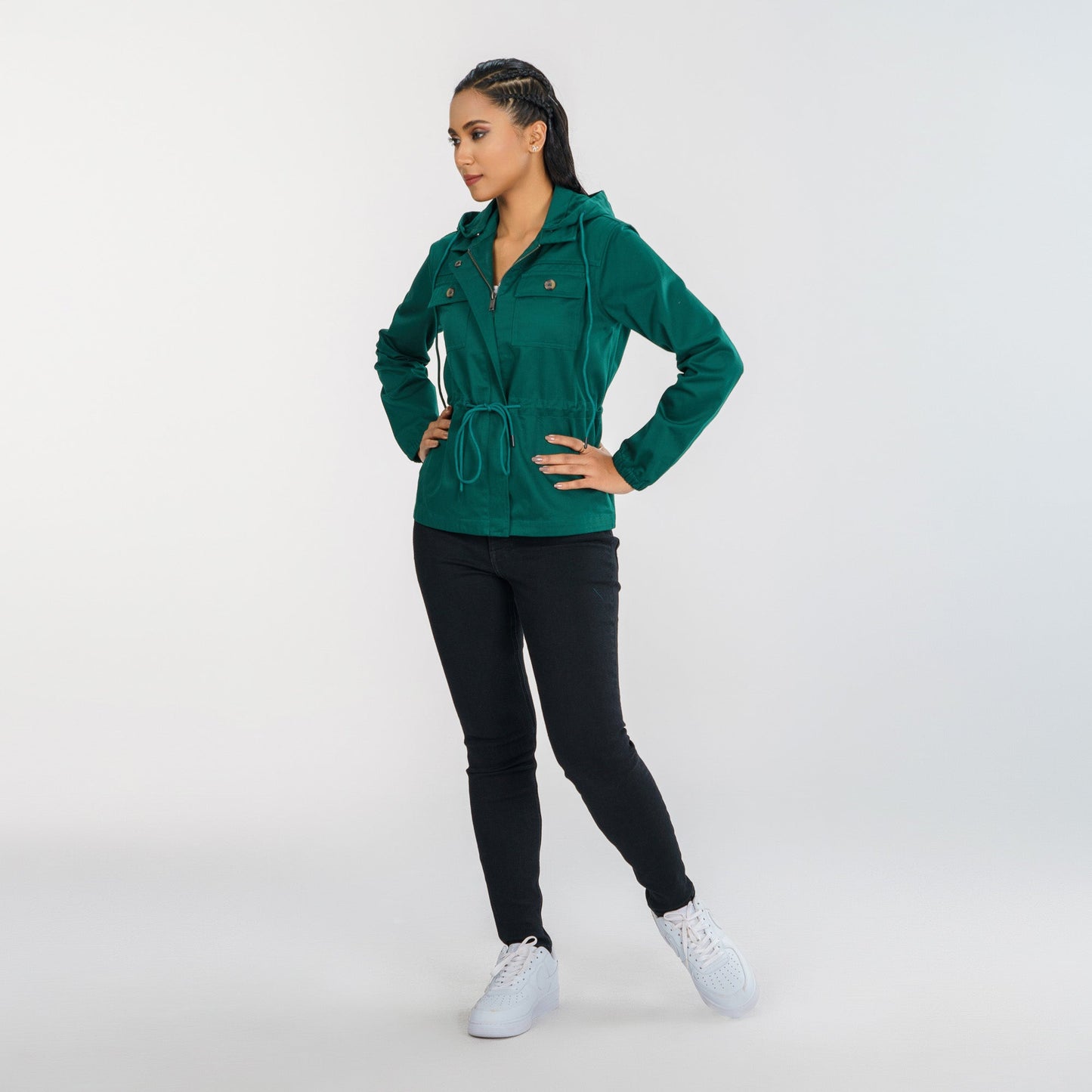 Women’s Forest Green Twill Jacket