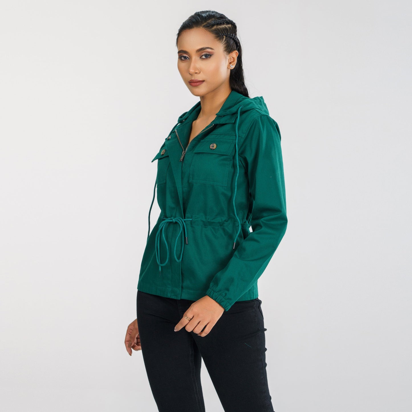 Women’s Forest Green Twill Jacket