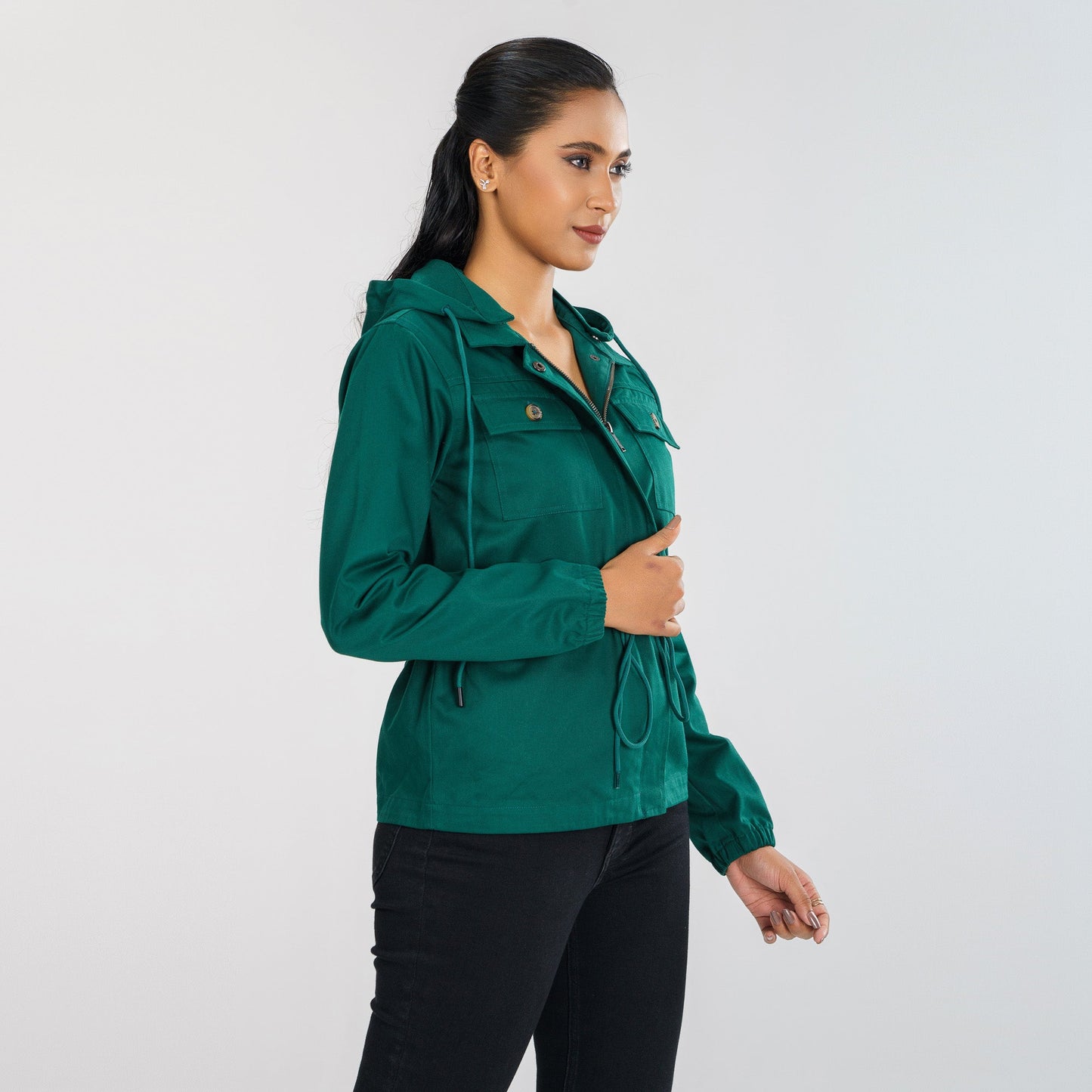 Women’s Forest Green Twill Jacket