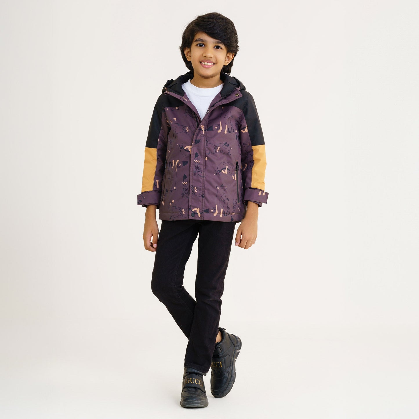 Baby Boy's Black Brown Windbreaker