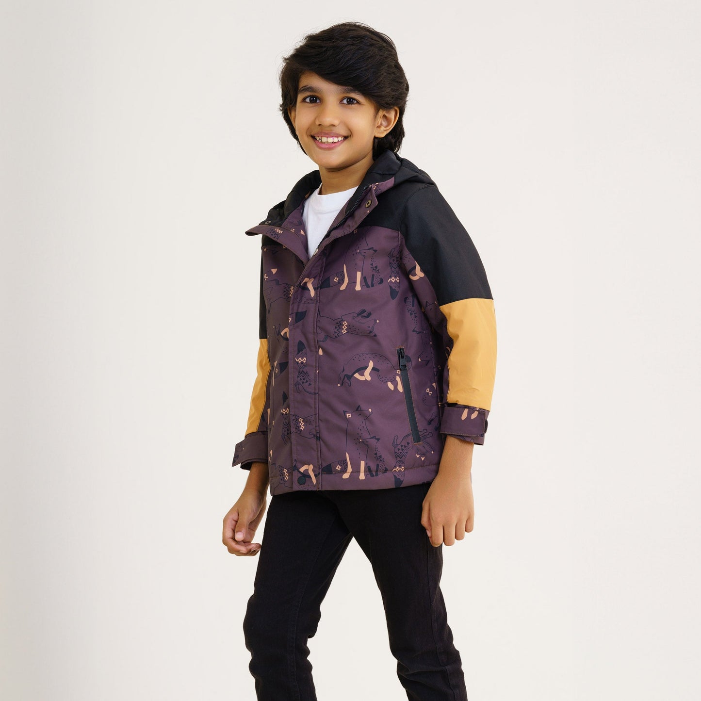 Baby Boy's Black Brown Windbreaker
