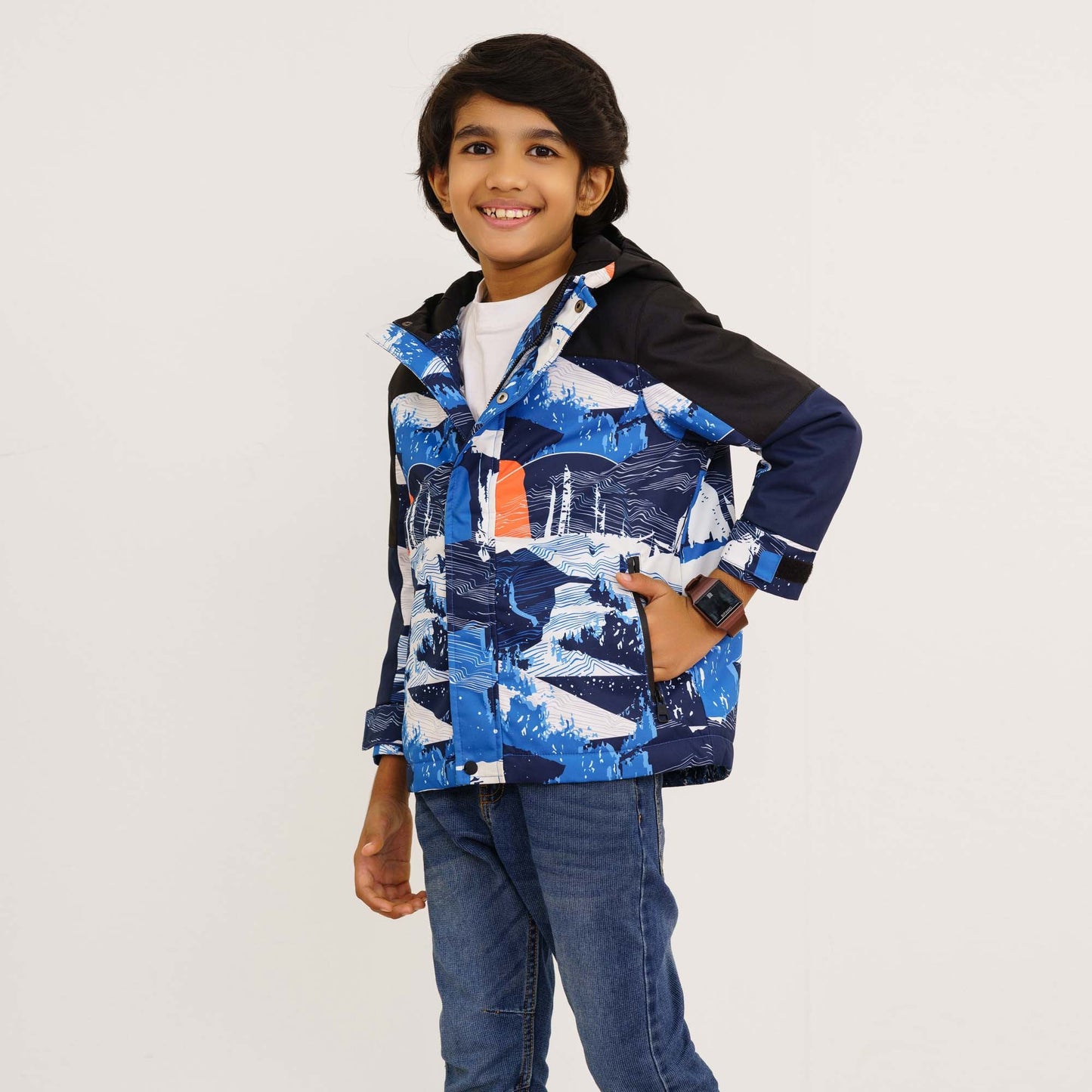 Baby Boy's Blue White Windbreaker