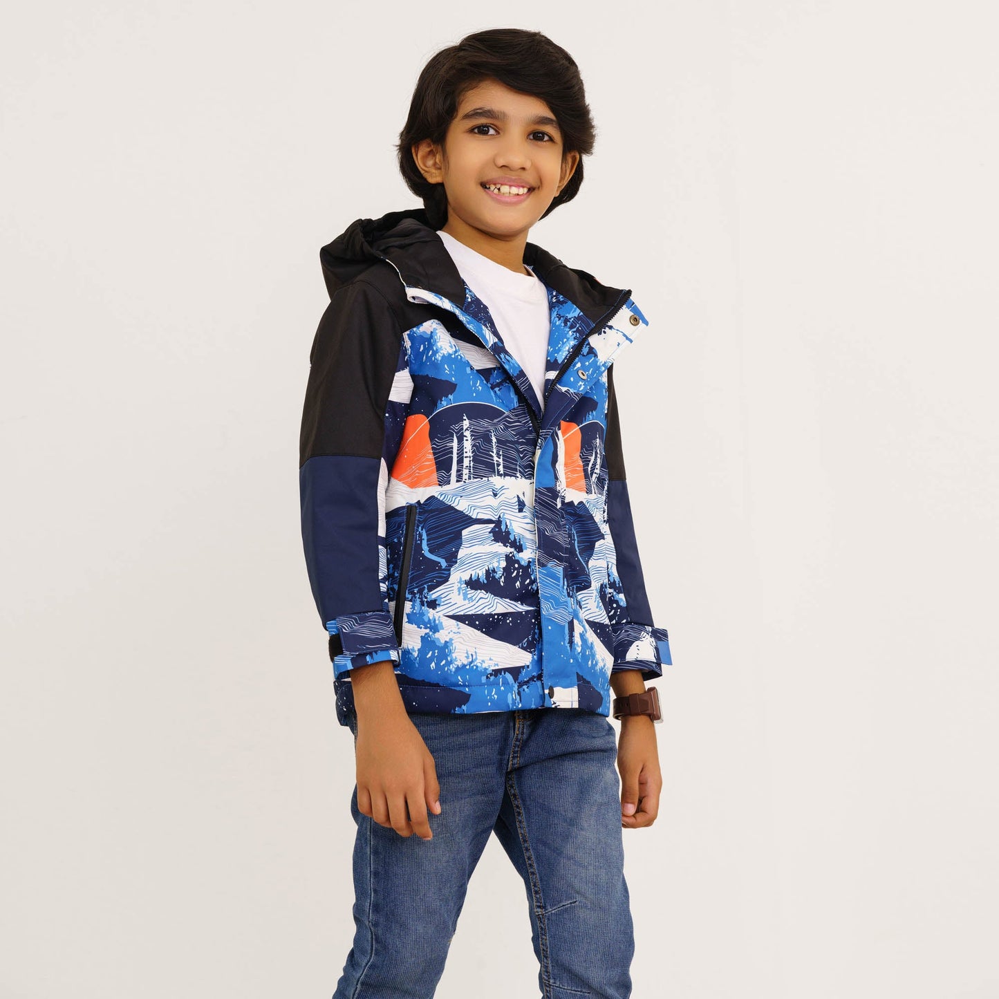 Baby Boy's Blue White Windbreaker