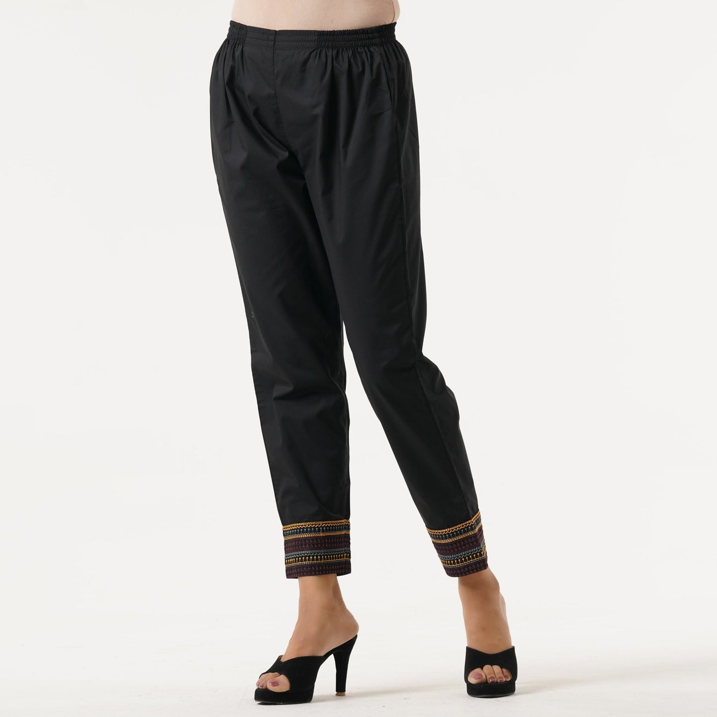 Womens Black Ethnic Bottom