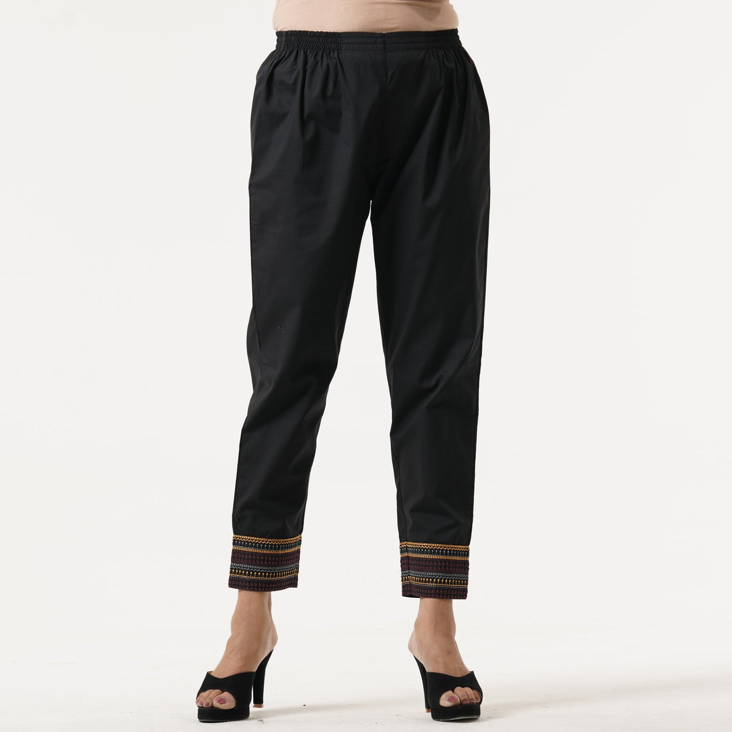 Womens Black Ethnic Bottom