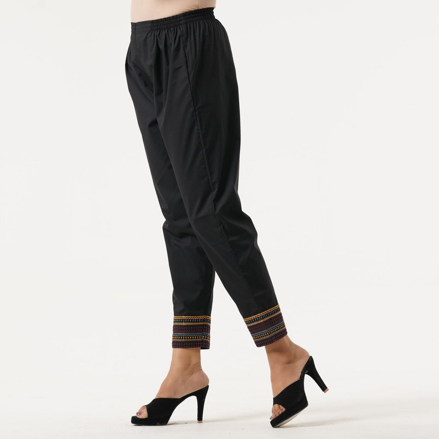 Womens Black Ethnic Bottom