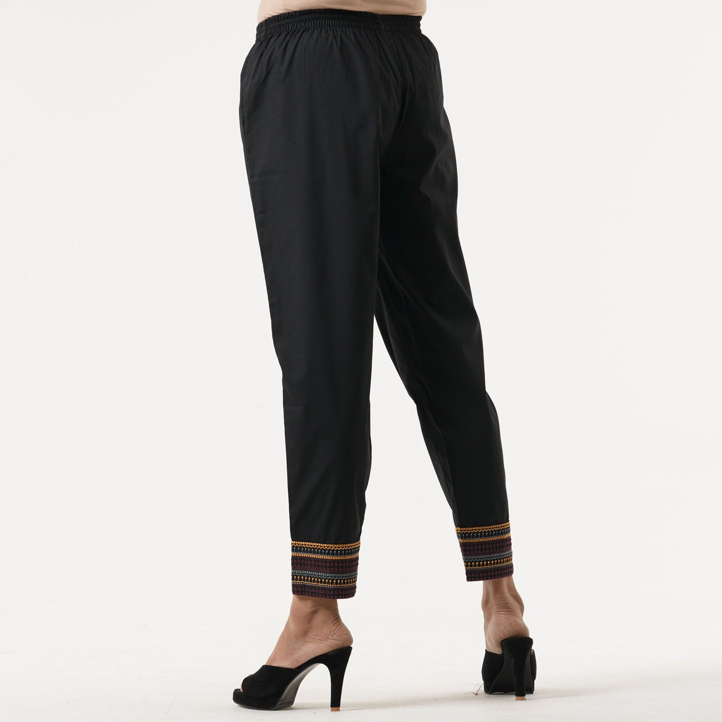 Womens Black Ethnic Bottom