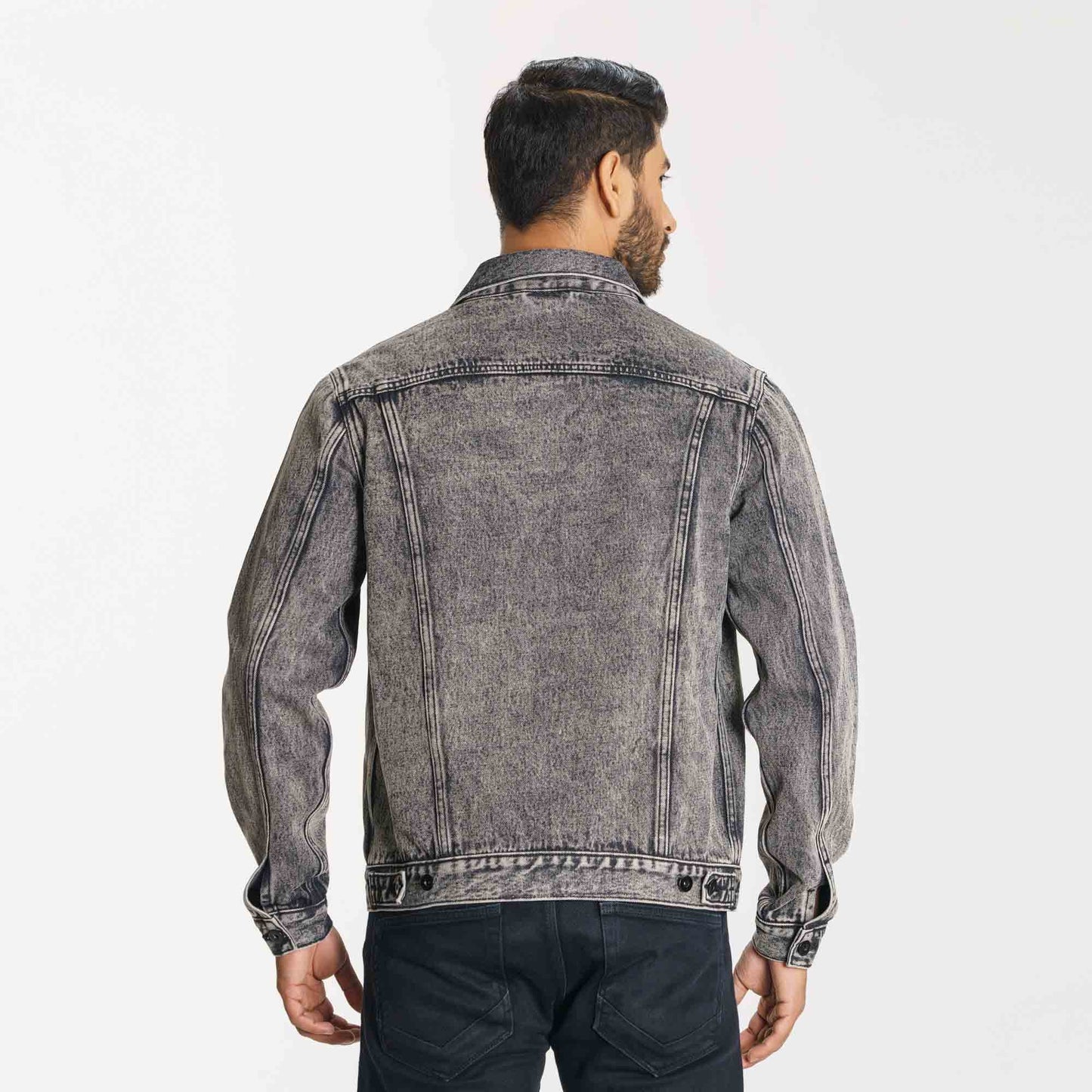 Men's Grey Denim Jacket
