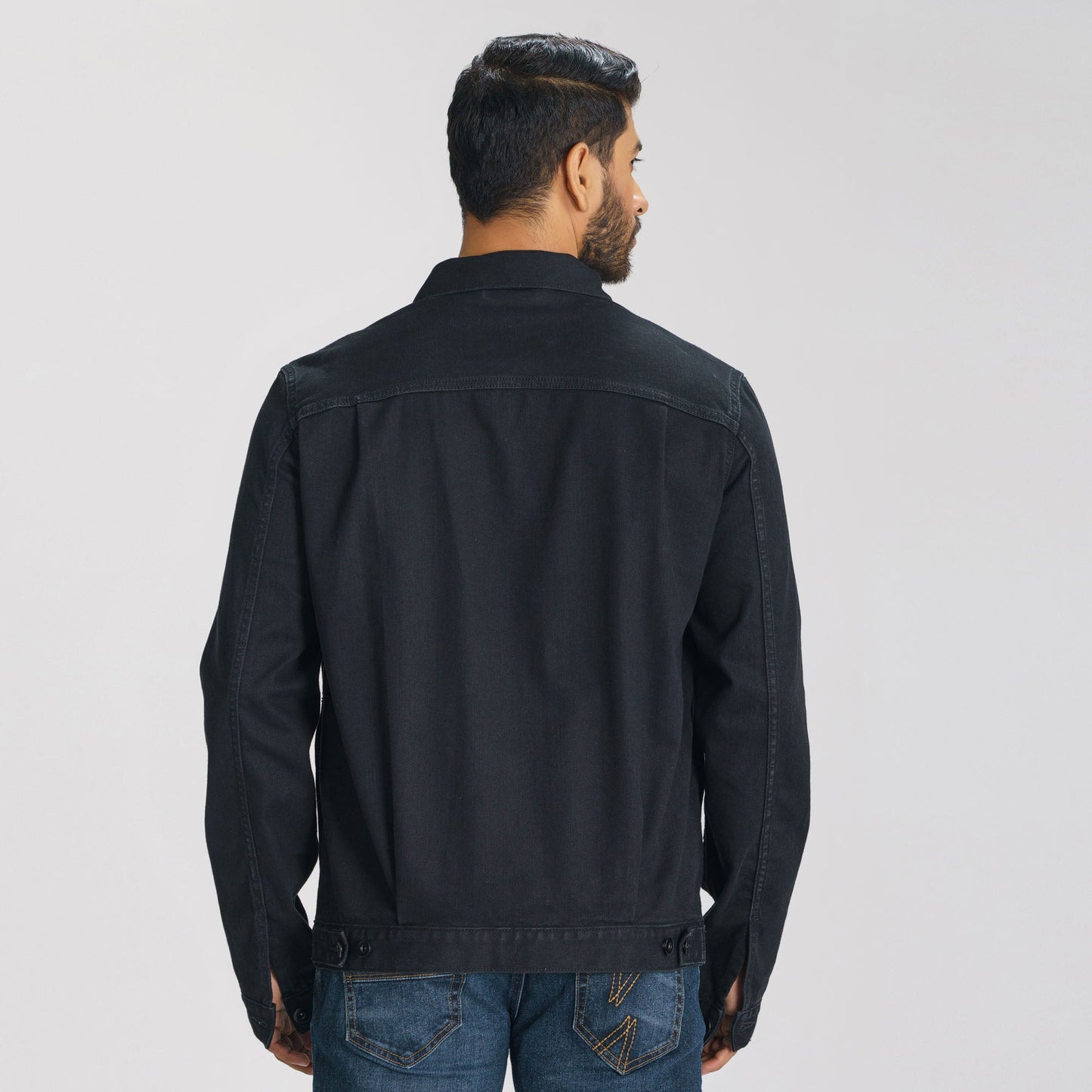 Men's Black Denim Jacket