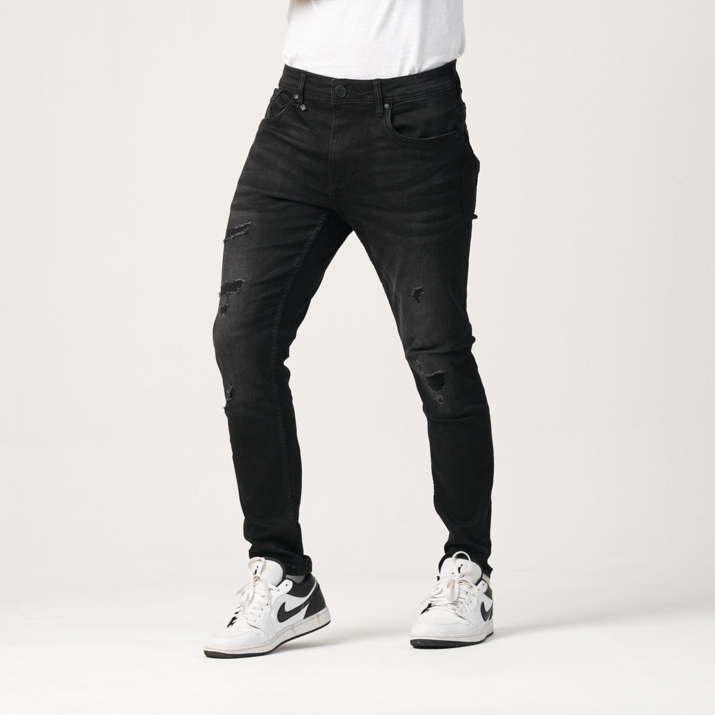 MENS DENIM LONG PANT-BLACK