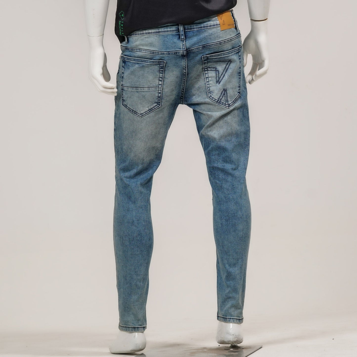 Mens Blue Denim Long Pant