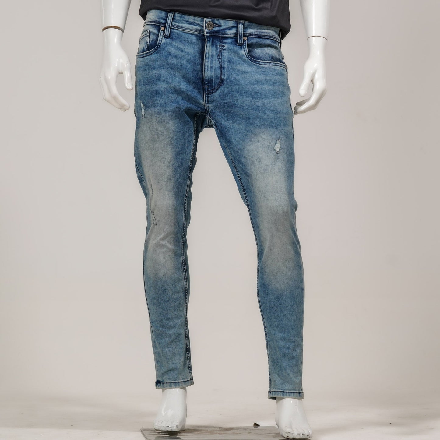 Mens Blue Denim Long Pant