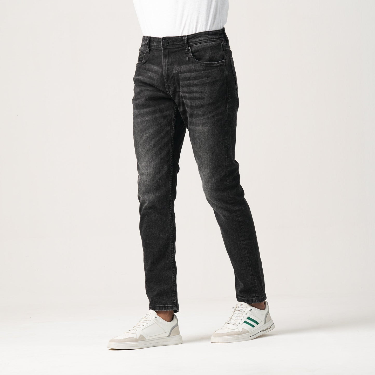 MENS DENIM LONG PANT-BLACK