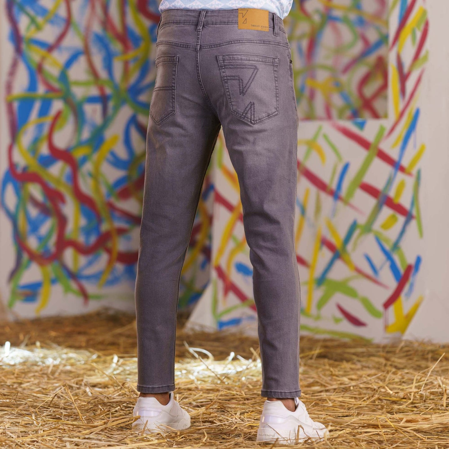 Mens Light Grey Denim