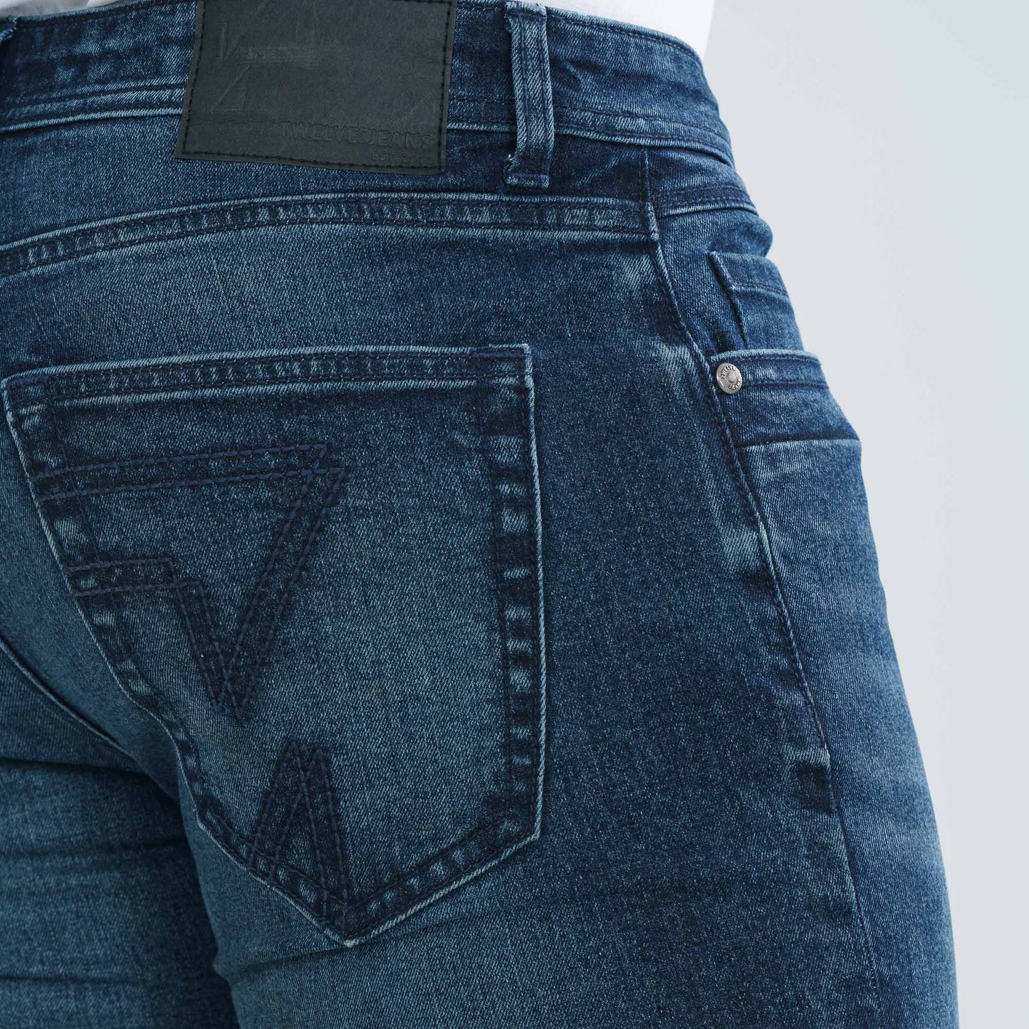 Men's Dark Blue Denim Pants