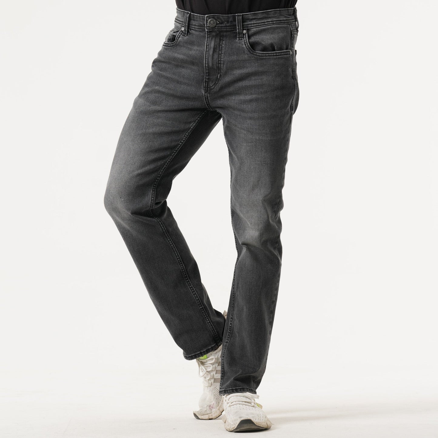 Mens Light Grey Denim Pants