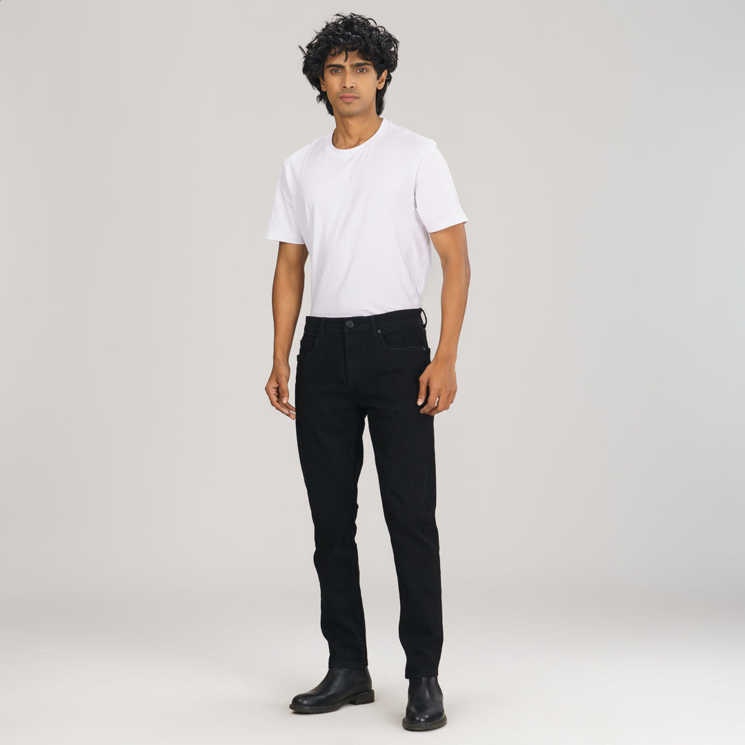 Men's Black Denim Pants