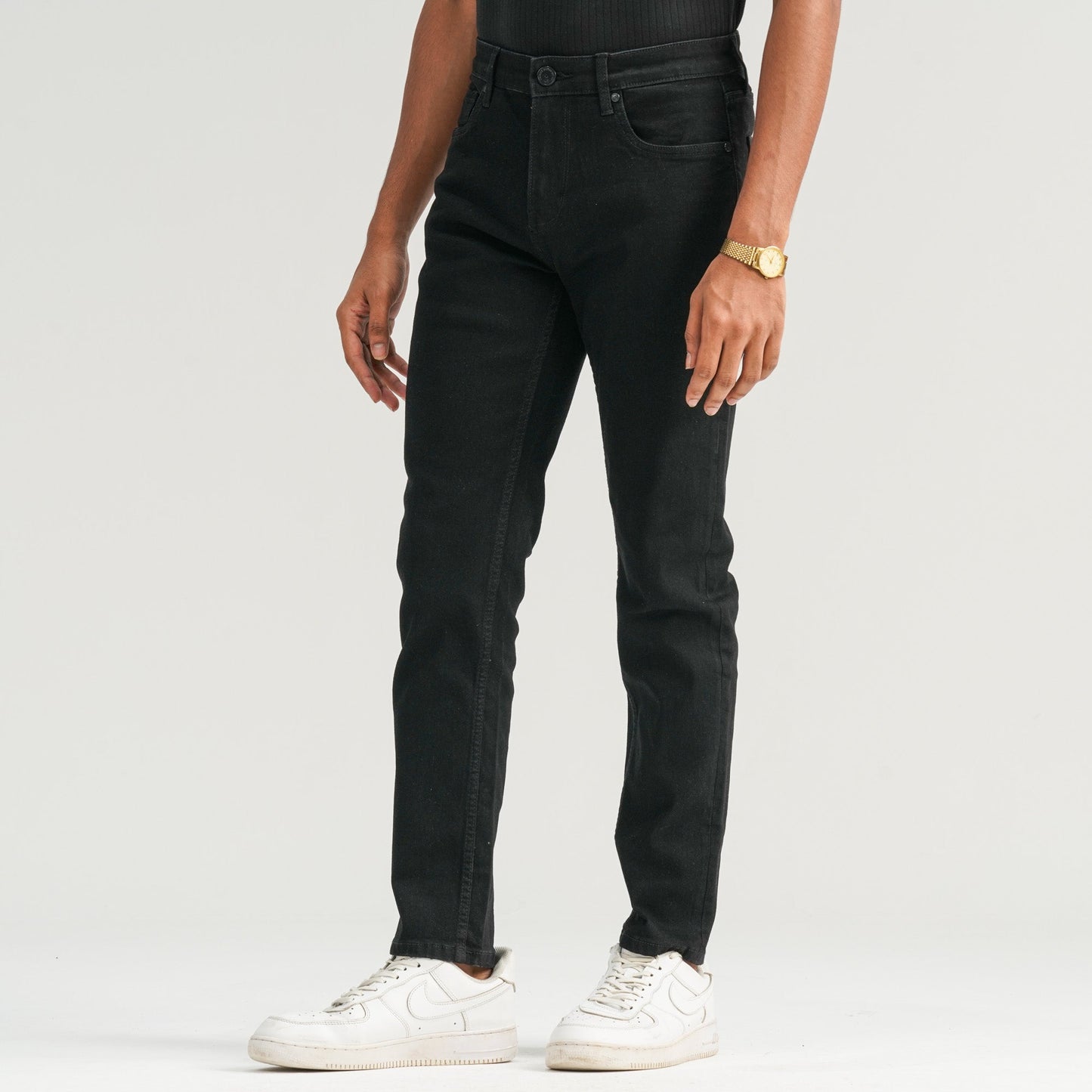 Mens Black Denim Pant