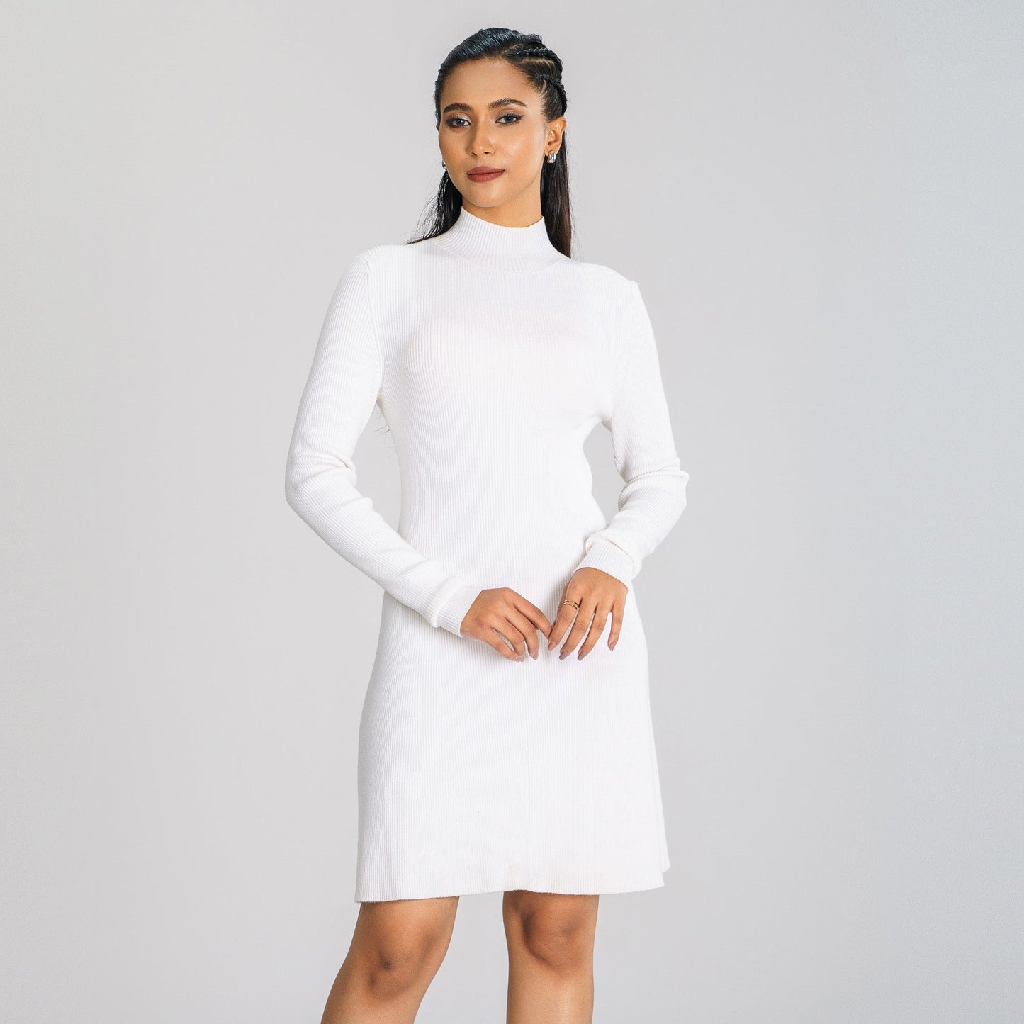 Women's White Sweater Dress