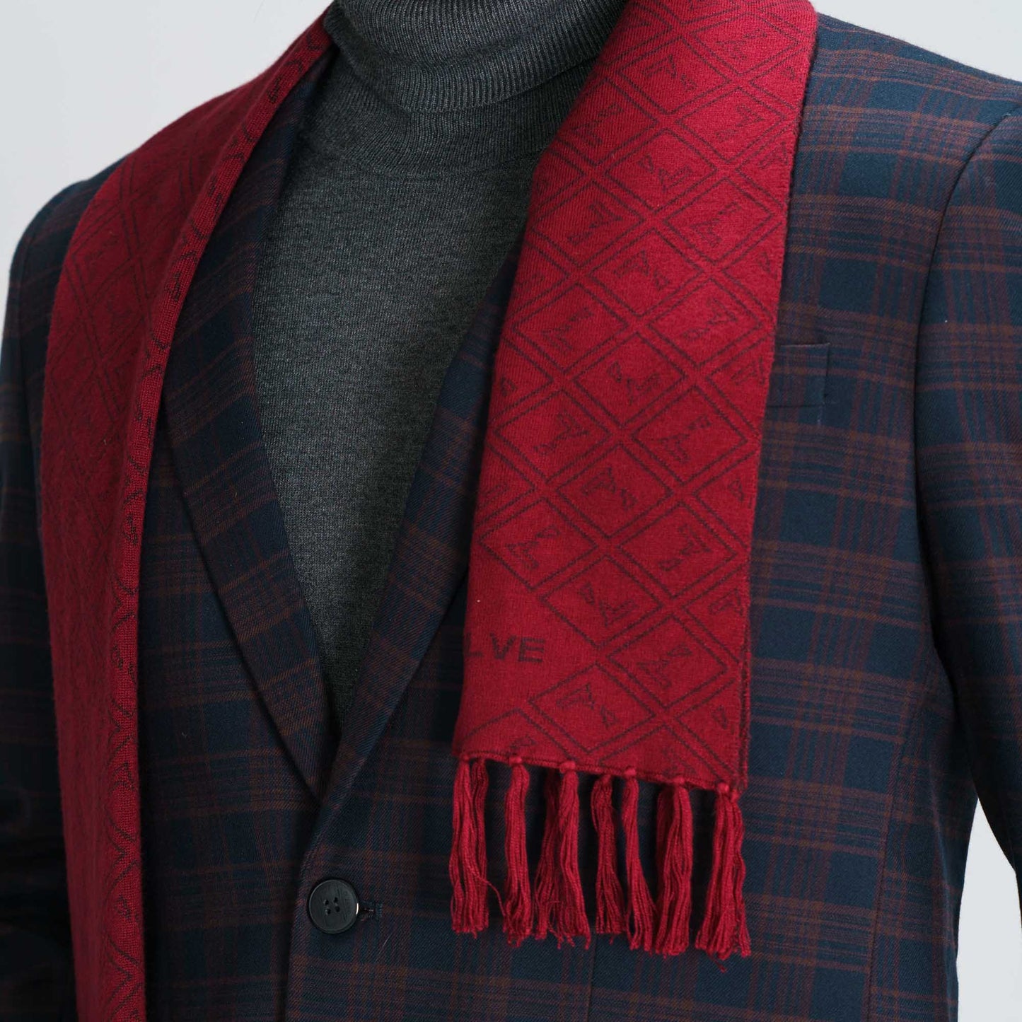 Mens Maroon Muffler