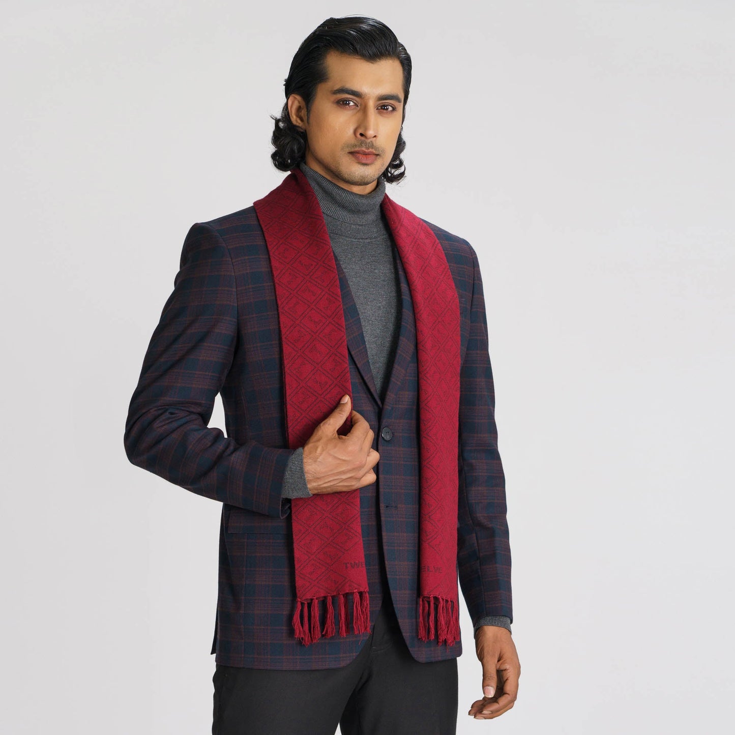 Mens Maroon Muffler