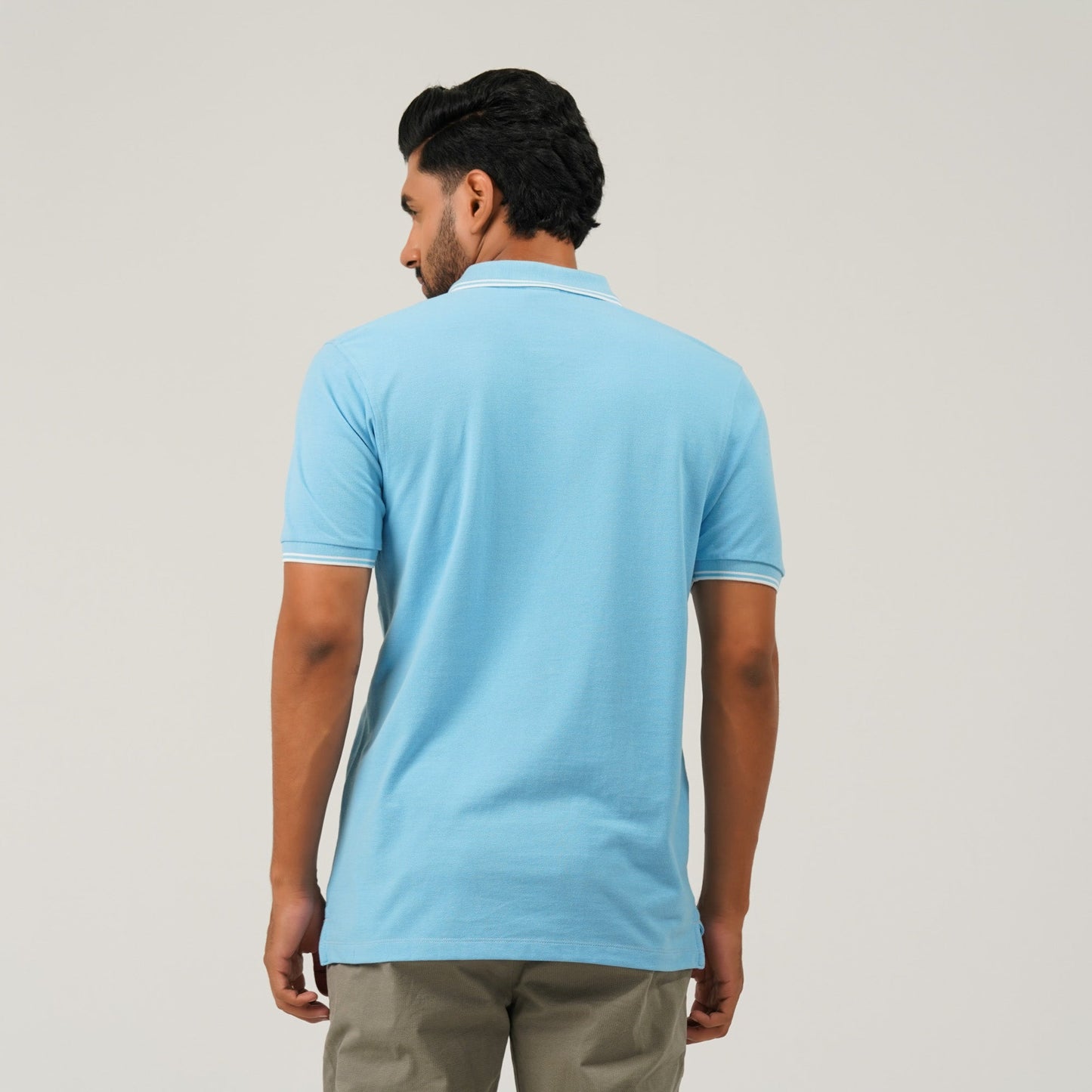 Mens Light Blue Polo