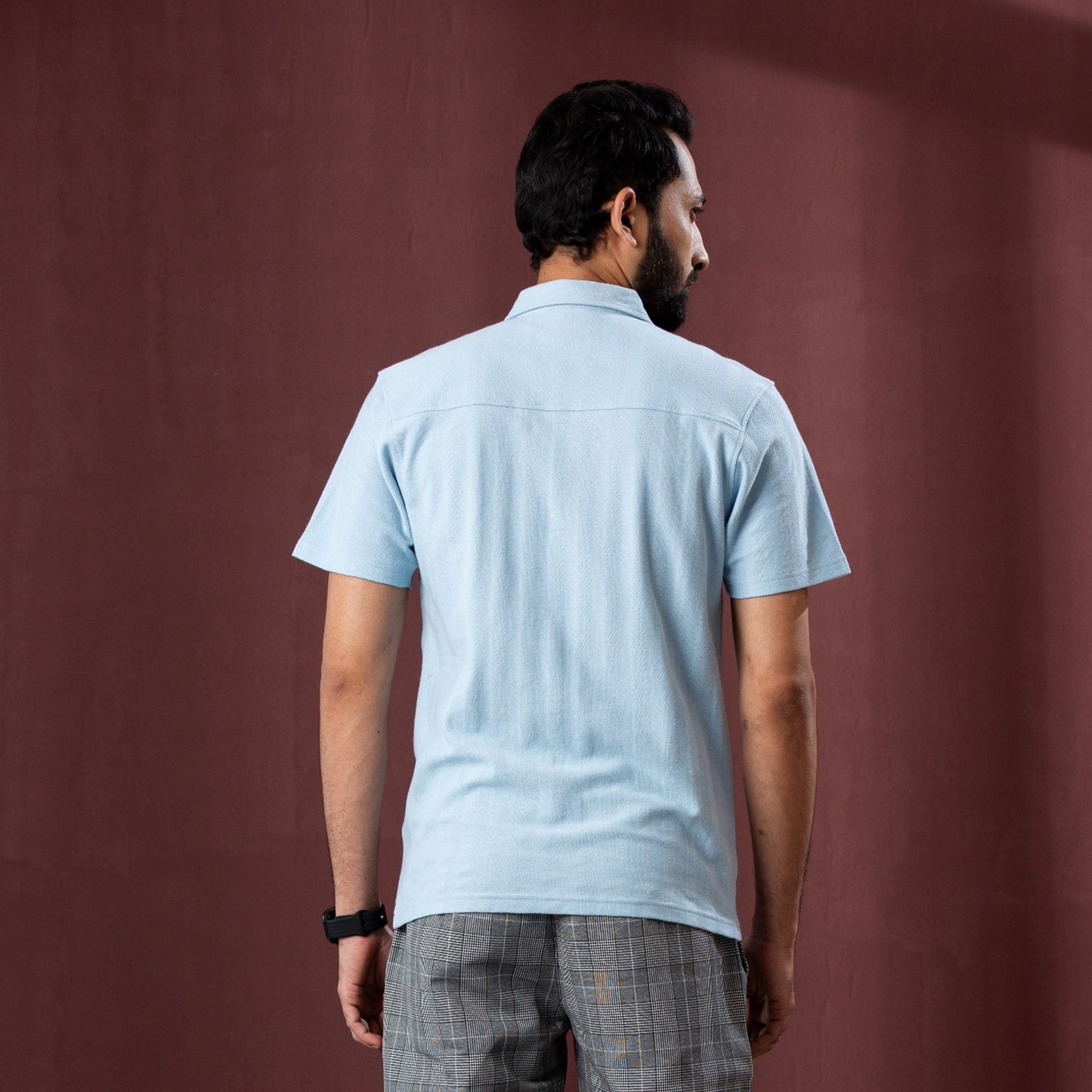 Mens Light Blue Polo