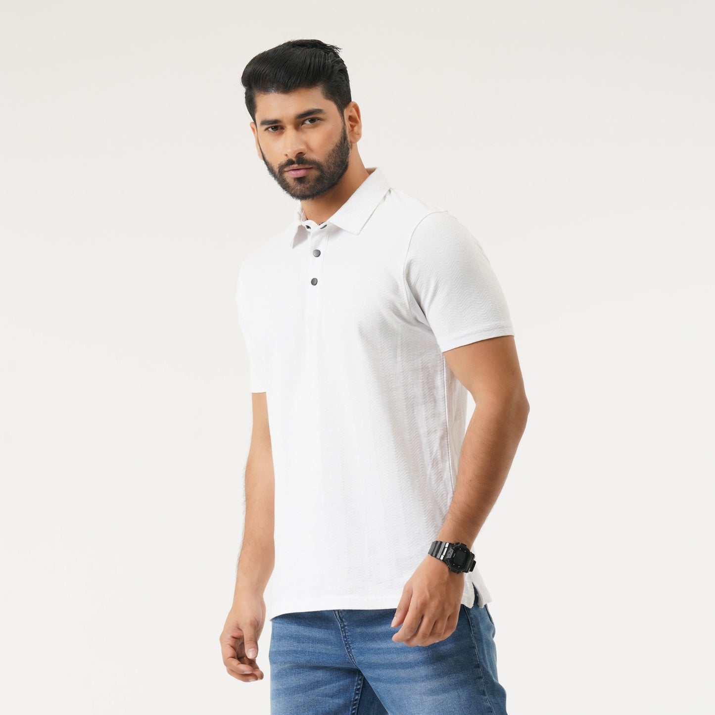 Mens White Polo Shirt